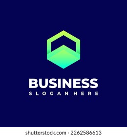 Modern hexagon logo vector. Cube logo. Technology Logo, Creative geometric logo design concept