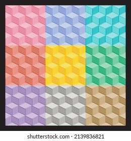 modern hexagon seamless background Combine pastel tones, suitable for wallpaper, mobile phone cases, glass patterns, book covers, presentations