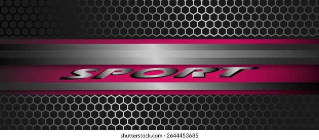 Fondo Deportivo Hexágono Moderno. Vector Eps 10