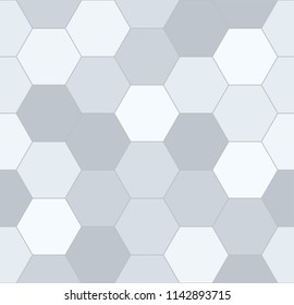 Modern Hexagon Texture Seamless Pattern Background. Futuristic Hi-Tech Design