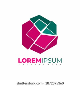 Modern Hexagon unique logos simple