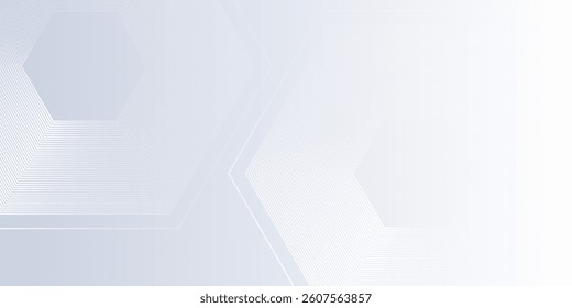 Modern hexagon white background gradient color and artistic dynamic abstract simple modern illustration