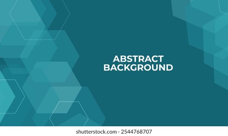 Modern Hexagonal Abstract Background Design