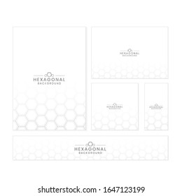Modern Hexagonal Background Design Corporate Identity
