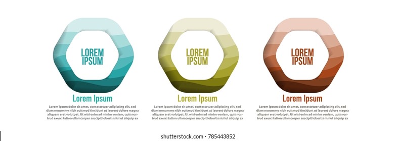 Modern hexagonal design shape with papercut layered background for multi purpose design