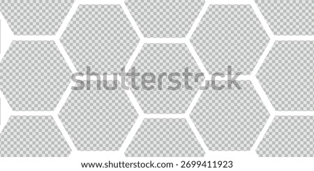 A modern hexagonal honeycomb pattern with soft translucent texture creates a clean and futuristic visual. The geometric grid adds depth and symmetry, making it ideal for digital backgrounds 

