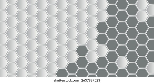 modern hexagonal relief on a white wall. hexagon geometric pattern for banner, cover, and poster