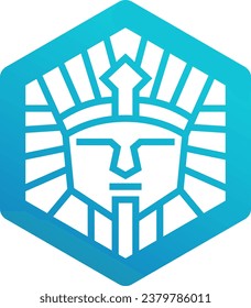 modern hexagonal spinx logo designs 