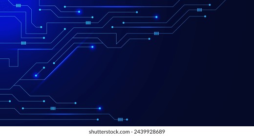 Modern hi tech digital connect with electronic circuit board. Communication, network connection, science and technology concept background. Vector illustration.