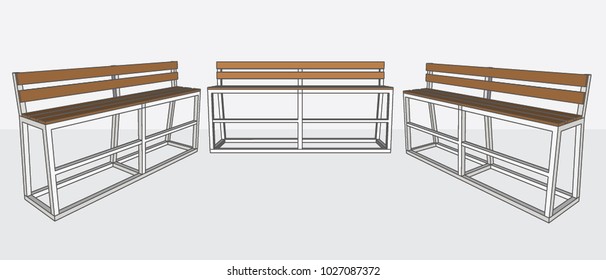 Modern High Chair, Vector & Illustration