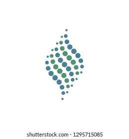 Modern high end medical chiropractic spine logo with dots and classy look