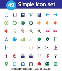 Conjunto de iconos modernos de alta calidad editable y redimensionable