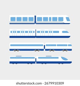Moderno tren de pasajeros de alta velocidad