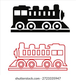 Moderna Ilustración vectorial de trenes de pasajeros de alta velocidad para la industria del transporte