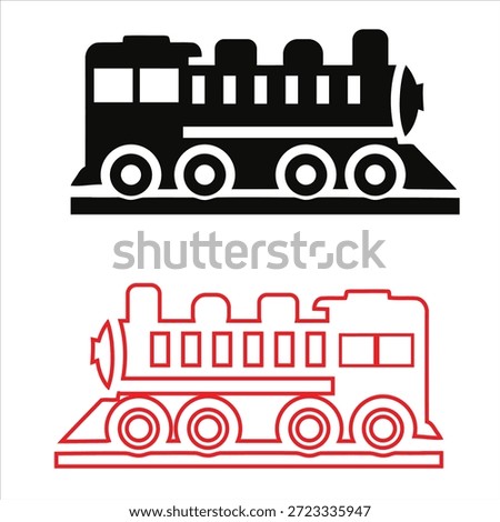 Modern High Speed Passenger Train Vector Illustration for Transport Industry