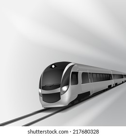 Bullet Train Illustration Vector Stock Vector (Royalty Free) 1492357559