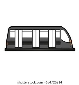 modern high speed train icon image 