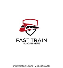 plantilla moderna de diseño del logotipo del tren de alta velocidad
