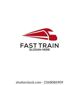 plantilla moderna de diseño del logotipo del tren de alta velocidad