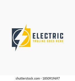 diseño del logotipo de la industria eléctrica de alta tensión moderna