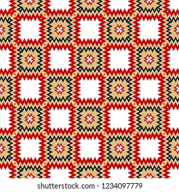 Modern Hipster Geometric Seamless Pattern. Vector Illustration. For Book design, Background. Vector Illustration.