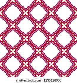 Modern Hipster Geometric Seamless Pattern. Vector Illustration. For Book design, Background. Vector Illustration