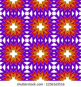 Modern Hipster Geometric Seamless Pattern. Vector Illustration. For Book design, Background. Vector Illustration