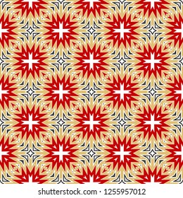 Modern Hipster Geometric Seamless Pattern. Vector Illustration. For Book design, Background. Vector Illustration
