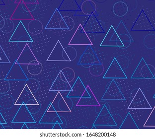 Modern hipster illustration. Light backdrop with triangles for decoration design. 