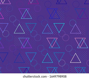 Moderna ilustración hipster. Fondo claro con triángulos para el diseño de la decoración. 