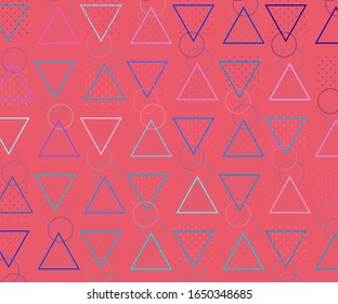 Modern hipster illustration. Light backdrop with triangles for decoration design. 