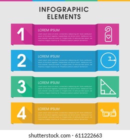 Modern hipster infographic template. infographic design with hipster icons includes heart tag, glasses. can be used for presentation, diagram, annual report, web design. 