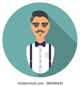 modern hipster vector avatar