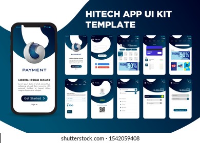 Modern Hitech App UI Kit Template