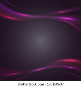 Modern hi-tech background with bright liquid swooshes. Vector illustration