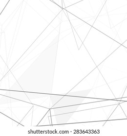 Modern hi-tech net structure grey background futuristic and minimalistic line layout. Vector illustration