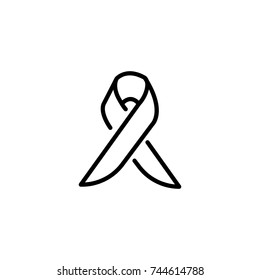 Modern HIV line icon. Premium pictogram isolated on a white background. Vector illustration. Stroke high quality symbol. AID icon in modern line style.