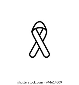 Modern HIV line icon. Premium pictogram isolated on a white background. Vector illustration. Stroke high quality symbol. AID icon in modern line style.