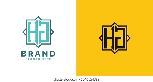 Modern HJ Monogram Logo Design. Initial Letter HJ Logo, Versatile Branding Suitable for any Brand