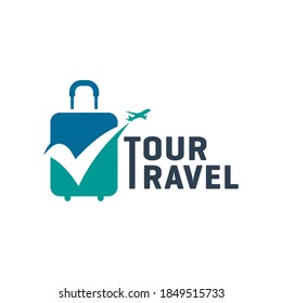 modern holiday travel agency logo design