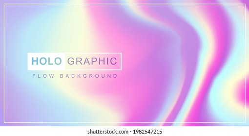 Modern holographic pearl fllow abstract background. Liquid Vector illustration