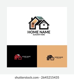 Icono de edificio dibujado Vector de Ilustración vectorial de diseño de logotipo de diseño de hogar moderno. Vector gráfico de la ilustración del diseño del logotipo del edificio de la casa