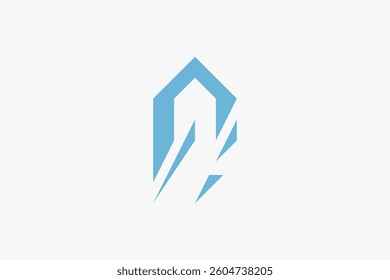 modern home digital simple minimalist logo
