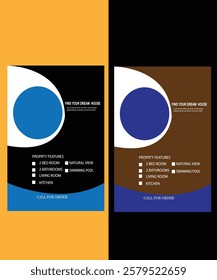 modern home flyer design template