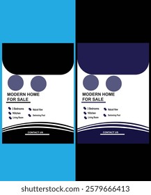 Modern home flyer design template