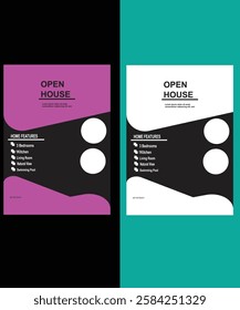 modern home flyer design template