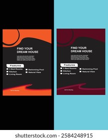 modern home flyer template layout