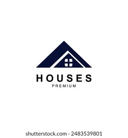 Modern home house logo vector icon illustration.