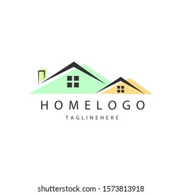 Modern Home, House, Real Estate, Apartment, Architecture Logo Icon Sign Symbol Vector Illustration Design for company, brand identity, corporate, creative industry, business, isolated white background