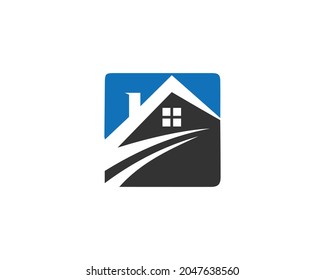 Modern home and house or real estate logo icon design vector illustration.